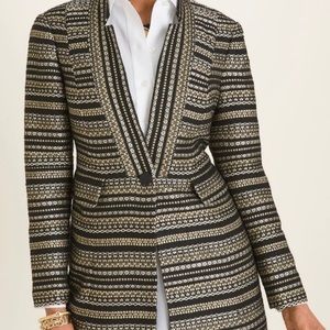 Chicos Gold and Black Suit Jacket and Blazer